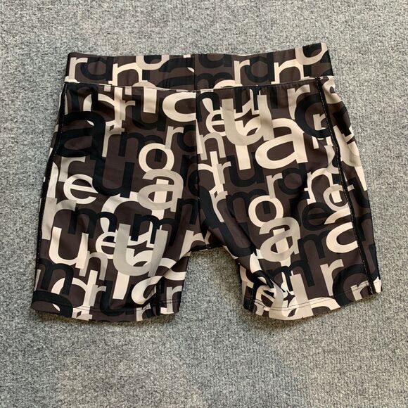 Under Armour Shorts Women S Small Grey Brown HeatGear Allover Print Fitted - Picture 7 of 11